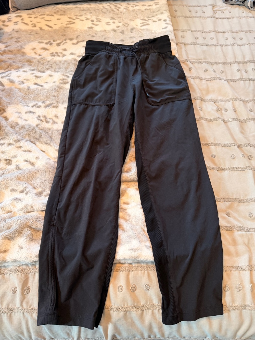 lululemon athletica Black Wide-Leg Utility Trousers